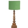 Devansh Green Jute  Table Lamp With  Wood Natural Base (7X7X21.25 Inches)-17