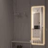 Full-Length Bedroom Dressing Mirror with Lights Adjustable LED Standing Mirror