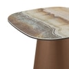 Aeris Metal Side Table in Jupiter Spanish Ceramic Finish