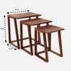 Pluto Solid Wood Table in Natural
