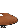 Tulip Swivel Dining Chair In Tan Colour