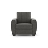 Luna 1 Seater Fabric Sofa in Slate Grey Colour