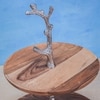 Ireka Home Treat Tree 2 Tier Acacia Wood Dessert Stand