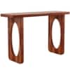 Uranus Solid Wood Console Table in Natural