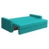 Rubbik 3 Seater Pull Out Sofa cum Bed  in Turquoise Colour