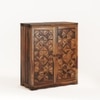 Parquet Sheesham Wood Bar Cabinet in Provincial Teak Finish