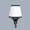 Devansh Metal Electric Wall Light in Antique Gold Colour with White & Black Shade Count of 1 Light