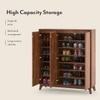 Webster 32 Pair Shoe Rack in Sheesham Finish