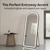 The Artment Black Halo Arch Unbreakable Floor Mirror For Home (160 X 50 CM)