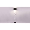Regan Black Fabric Floor Lamp with Black Iron Base