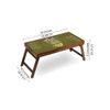 Chai and Solid Wood Bookshelf and Serving Tray In Multicolour