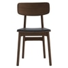 Scandinavian Tacy Dining Chair Brown Walnut Finish