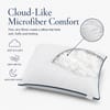 Loom and Needles Micro Fibre Sleeping Pillow Bed Pillow for Sleeping Pack of 2 17x27inch
