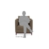 Florence Essential 1 Seater Fabric Sofa in Dune Colour