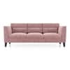 Lewis 3 Seater Fabric Sofa In Desert Rose Colour