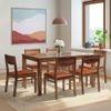 Floyd 6 Seater Dining Table Glass Top With Set Of 6 Kerry Dining Chairs