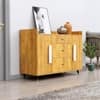 Hexa Red Multipurpose Storage Cabinet With 3 Drawer 2 Door in Giant Wood Colour