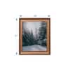 Artistry Grey Gold Toned Fog Norwegian Forest Framed Canvas Wall Prints Set of 1 Multicolor Matte
