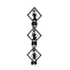 Desert Art Metal Handpainted Musician Wall Hanging Frame in Multicolour