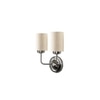 Max Dual Yellow cotton Wall mounted Lamp Steel Base