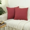 Herringbone Set Of 2 Cushion Cover With Rust Colour