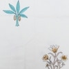 Bani White Floral 400 TC Cotton Flat Double Queen Size Bedsheet with 2 Pillow Covers – Threads