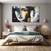 The Castle Decor Woman Abstract Wall Painting Wooden Framed Digital Painting 27x48 Inch (Style 1)