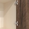8 Shelves Semi Open Multipurpose Matrix Kitchen Cabinet In Cochwood Brown & Highland Pine Finish
