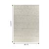 Jaipur Rugs Textured Wool 8'8x11'4 Feet Nickel Hand Knotted Rug Carpet For Living Room