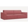 Cacef 3 Seater Pull Out Sofa cum Bed  in Pink Colour