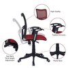 Eexcaeal Mid Back Ergonomic Chair in Red Colour