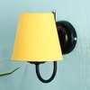 Renfred Yellow Fabric Wall Light