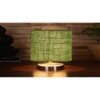 Green Jute Table Lamp with Steel Base -32