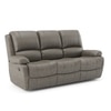 Lebowski Fabric Three Seater Recliner in Carbon Grey Colour