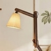 Hydra Beige Jute Floor Lamp with Beige Jute Base