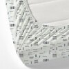 White Abstract 180 TC Fitted 1 King  Bedsheet with 2 Pillow Covers