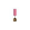 Amaya Wood Table lamp with Pink Jute Shade