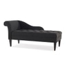 andres Fabric Chaise Launger in Black Colour