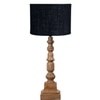 Devansh Black  Jute   Table Lamp With  Wood Natural Base (7X7X21.25 Inches)-17