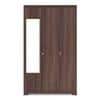 Hilton 3 Door 1 Drawer Wardrobe With Mirror and Lock in Chestnut Acacia Finish