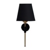 Devansh Metal Electric Wall Light in Black Colour with Black Shade Count of 1 Light
