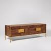 Banner Kiara Solid Wood Large TV Unit in Brown Colour