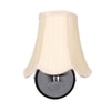 Devansh Metal Wall Mounted Lamp With Off-White Cotton Shade