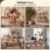 Earth Tone Ribbed Abstract Cutout Vases