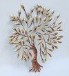 W-Peach Abstract Metal Wall Decor in Multicolor Set of 1
