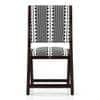 Bellucci Accent Chair in Mahogany Finish (Black & White Colour)