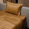 Stoa Paris Single Bedsheet with 1 Pillow Cover sheet with Eternal Glow Gold