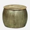 Heritage Bloom Metal Coffee Table in Gold Finish