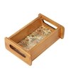 Decorative Tray Tray For Gifting Peacock Design Rectangle Tray Pine Wood Tray Tray For Kitchen Organizer (1 Piece)