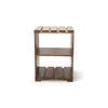 Arista Sheesham Wood Bedside Table in Teak Finish